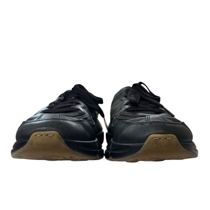 Gucci Lytton Leather Logo Low Cut Sneakers 7 26cm (10.24in) Equivalent Black