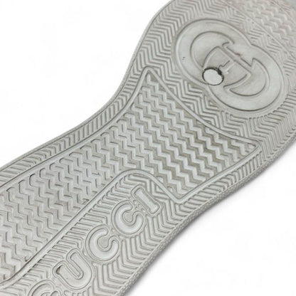 Gucci Sneakers Shoes Leather White GG Embossed Interlocking G Logo