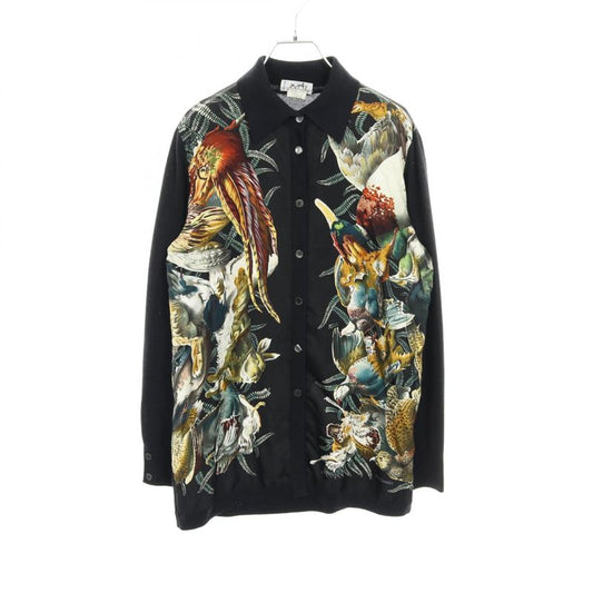 Hermes Cardigan Silk Cashmere Cardigan Women Used B