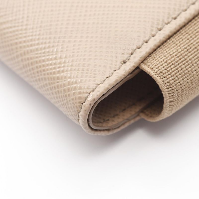 Prada Cell Phone and Smartphone Accessories Saffiano Triang 1zt019 Beige