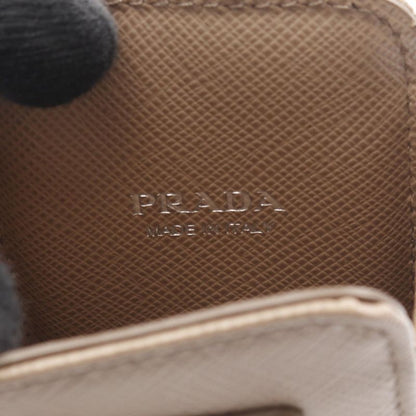 Prada Cell Phone and Smartphone Accessories Saffiano Triang 1zt019 Beige