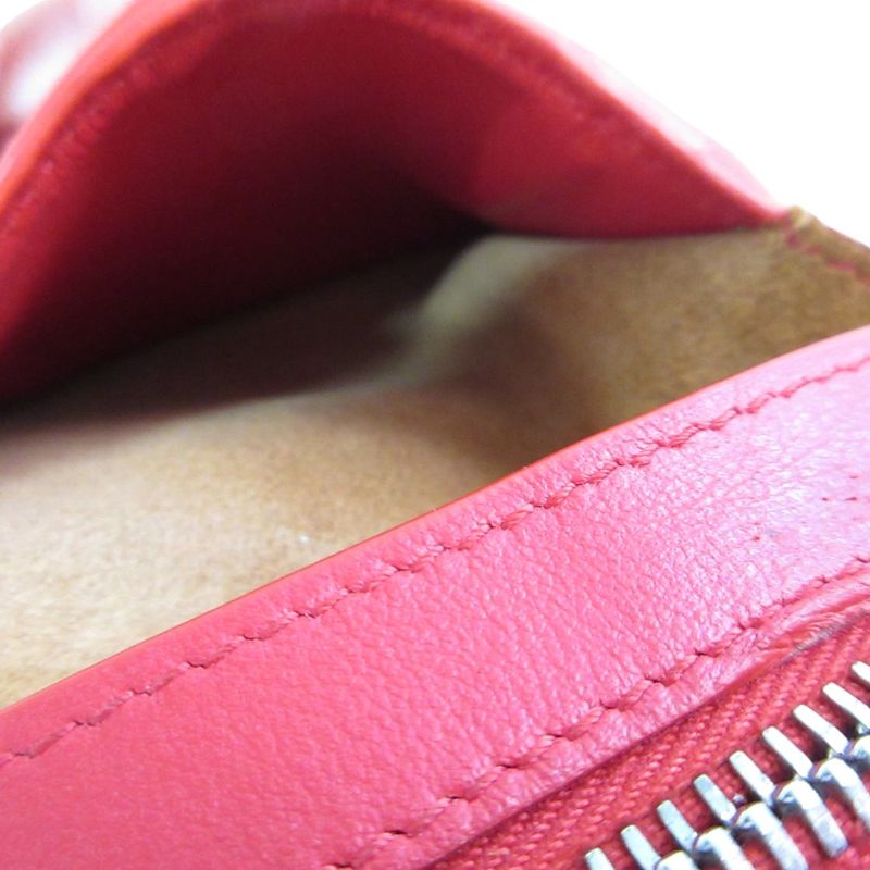 Good Bottega Veneta Nappa Leather Compact Wallet Bifold Wallet Pink Ladies Used