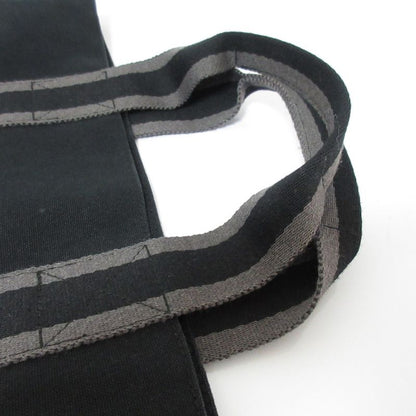 Good Hermes Fourre Tout Cabas Canvas Tote Bag Black Women's Used