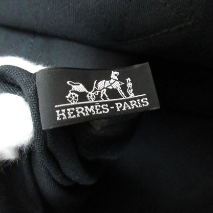 Good Hermes Fourre Tout Cabas Canvas Tote Bag Black Women's Used