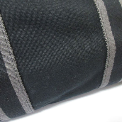 Good Hermes Fourre Tout Cabas Canvas Tote Bag Black Women's Used