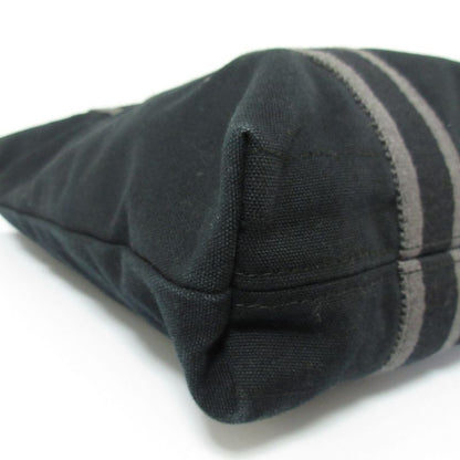 Good Hermes Fourre Tout Cabas Canvas Tote Bag Black Women's Used