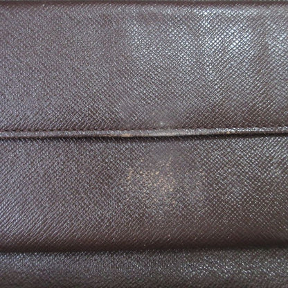 Louis Vuitton Damier Ebène Porte-tresor Etui Papier Trifold Wallet N61202 Brown