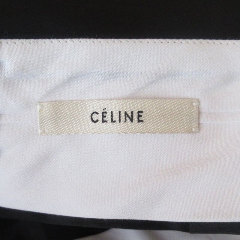 Celine Phoebe Period Wool And Silk Knee Length Skirt 40 Black Women Used