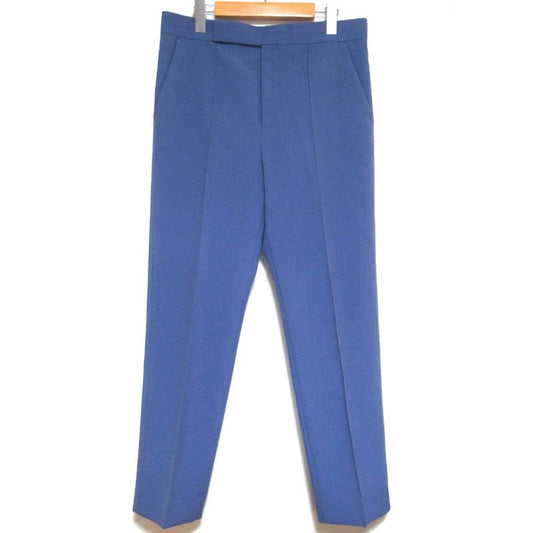 Celine Phoebe Period Center Press Slacks Pants Size 40 Blue Ladies Used