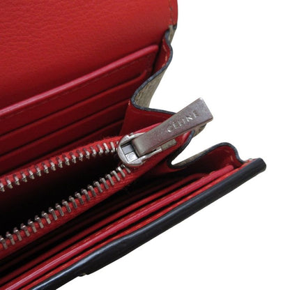 Celine Phoebe Period Large Flap Multi Function Leather Long Wallet Long Wallet