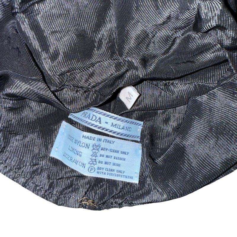 Prada Nylon Bucket Hat M Khaki Ladies Secondhand Used