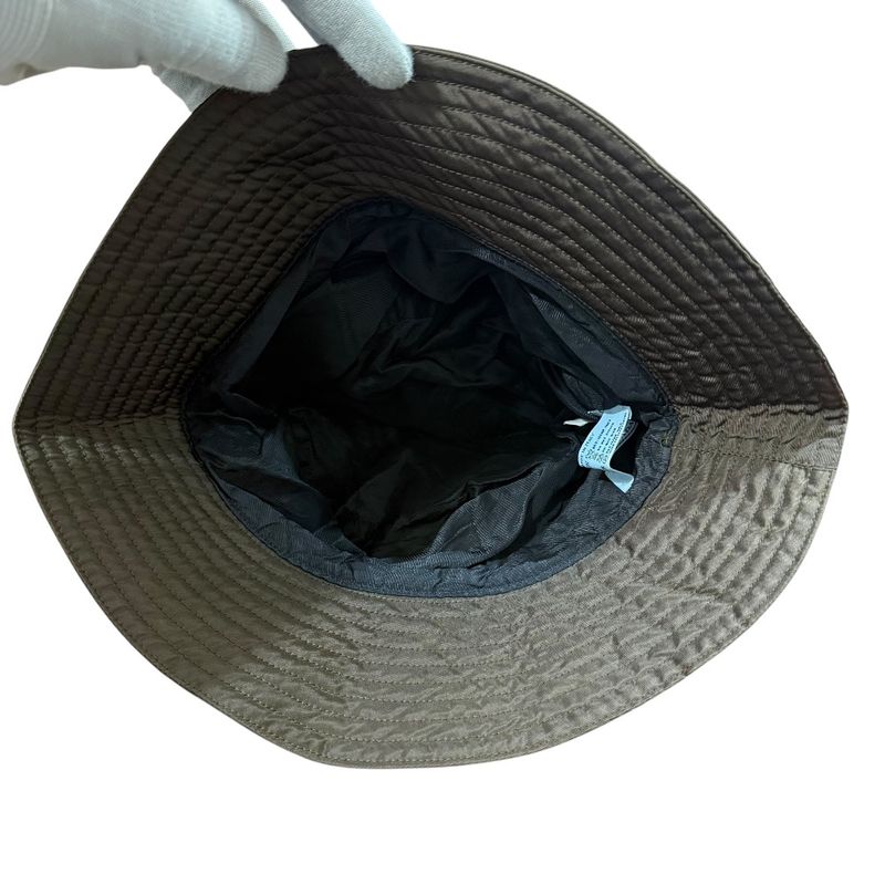Prada Nylon Bucket Hat M Khaki Ladies Secondhand Used