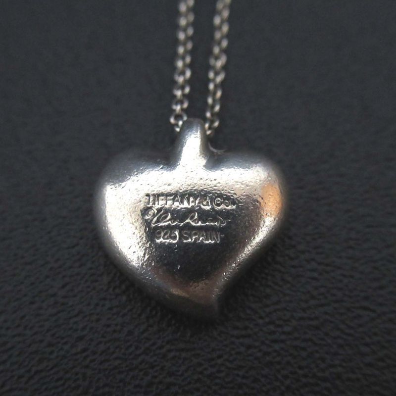 Tiffany & Co Tiffany & Co 925sv Full Heart Necklace Silver Ladies Secondhand