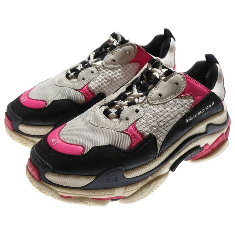 Balenciaga Triple S Triple S Low Cut Sneakers 517334 Pink/white