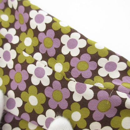Celine Flower Print Silk Shirt Size 38 Purple Women's Used