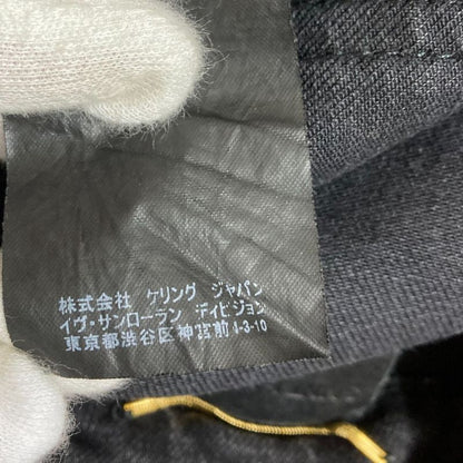 Saint Laurent Paris D04 W/sk-Hw Skinny Denim Pants Jeans Size 25 Black Women