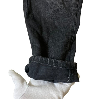 Saint Laurent Paris D04 W/sk-Hw Skinny Denim Pants Jeans Size 25 Black Women