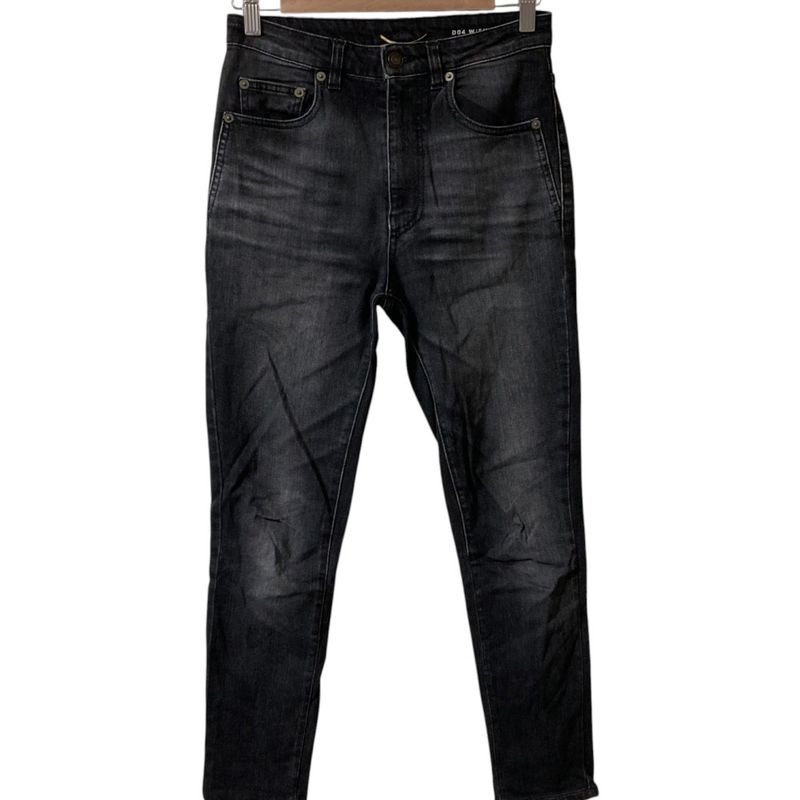 Saint Laurent Paris D04 W/sk-Hw Skinny Denim Pants Jeans Size 25 Black Women