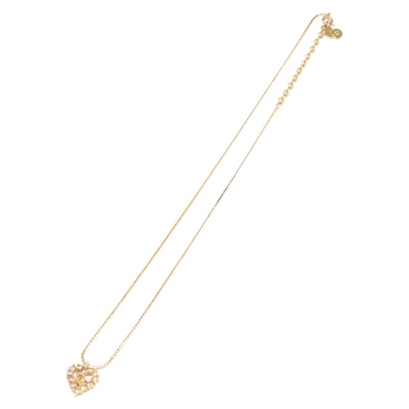 Christian DIOR Rhinestone Logo Heart Top