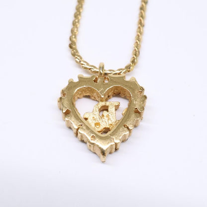 Christian DIOR Rhinestone Logo Heart Top