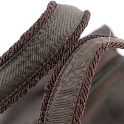 Prada Beaded Logo B3763 Nylon Brown Ladies Handbag