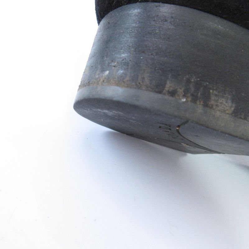 Good Prada Ribbon Suede Square Toe Soft Long Boots Size 36 23cm (9.06in)