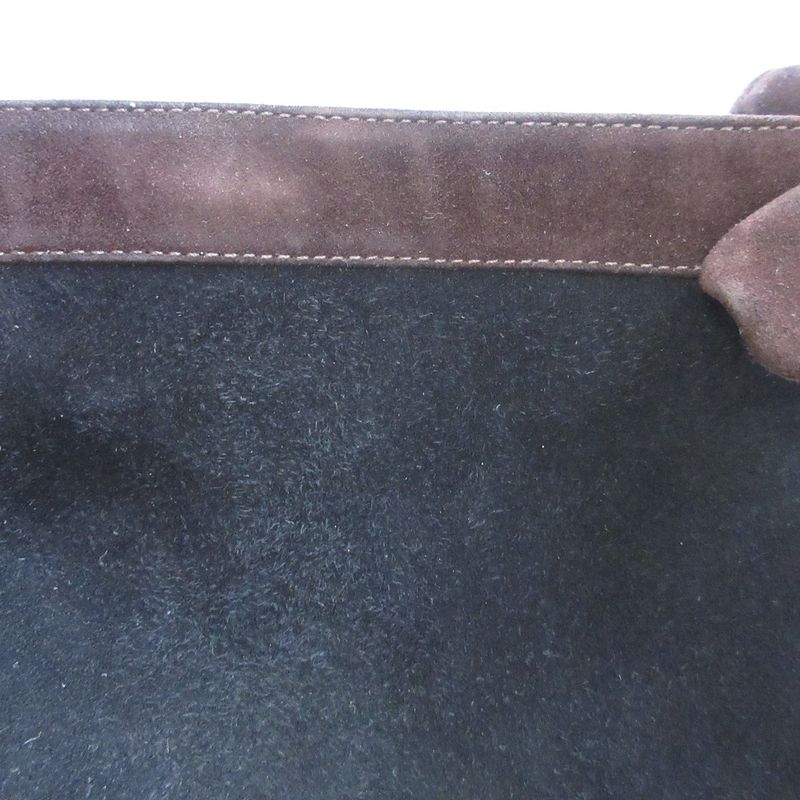 Good Prada Ribbon Suede Square Toe Soft Long Boots Size 36 23cm (9.06in)