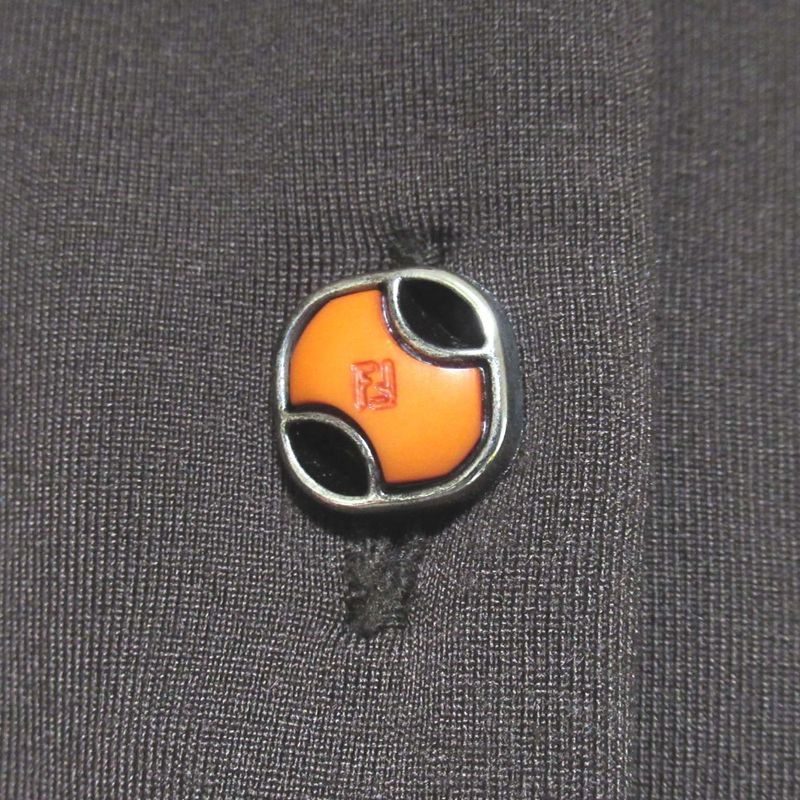 Good Fendi Vintage Stretch Long Sleeve Shirt Pants Set Up Size 40/41 Brown