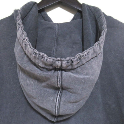 Good Saint Laurent Paris Logo Print Used Processed Hoodie Sweatshirt Hoodie XS