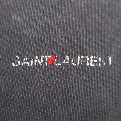 Good Saint Laurent Paris Logo Print Used Processed Hoodie Sweatshirt Hoodie XS