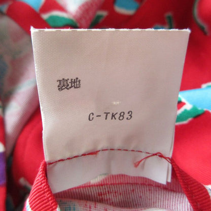 Yves Saint Laurent Vintage Cropped Jacket Skirt Setup Red