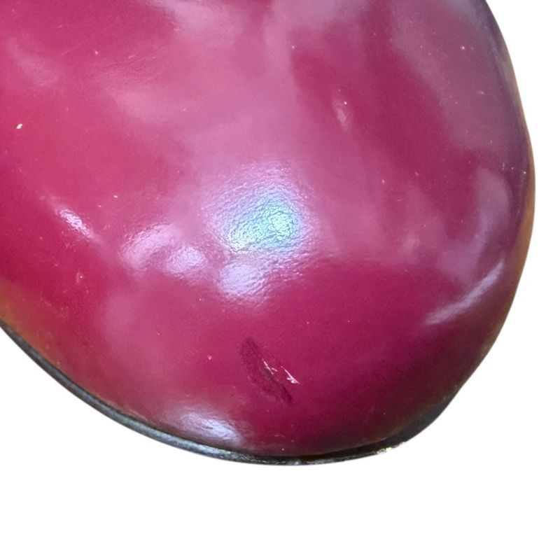 Gucci Lace-Up Short Boots Booties Size 37 1/2 24.5cm (9.65in) Bordeaux Women's