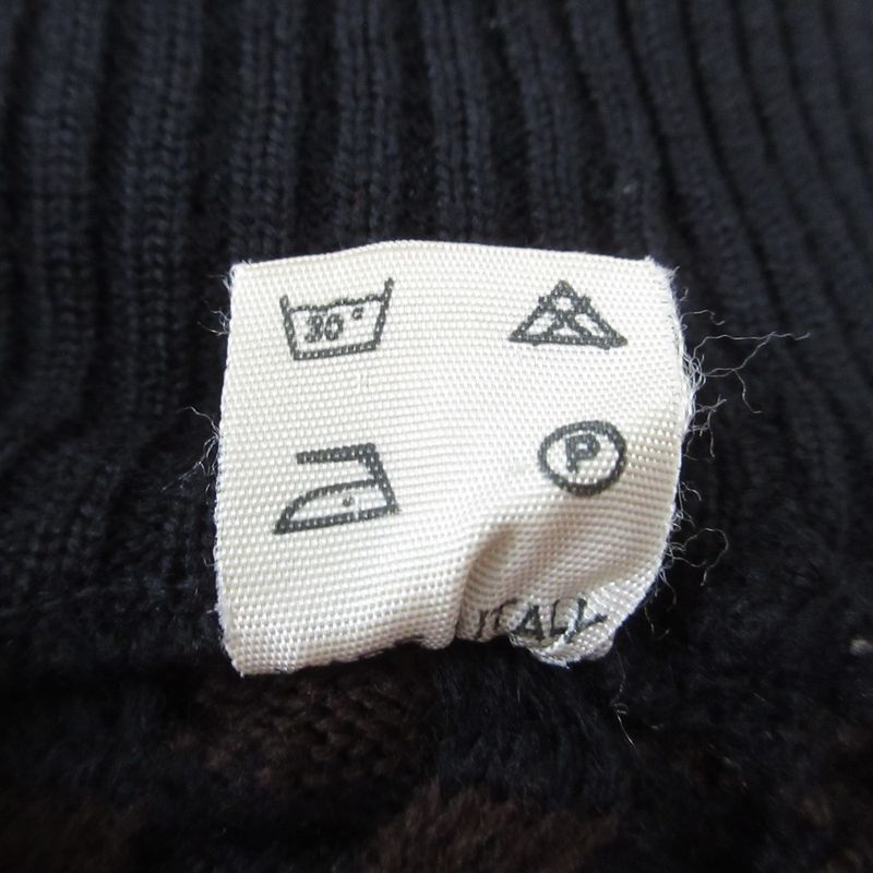 Good Fendi Vintage Striped Knit Sweater Size 40 Black Brown Women's Used Used