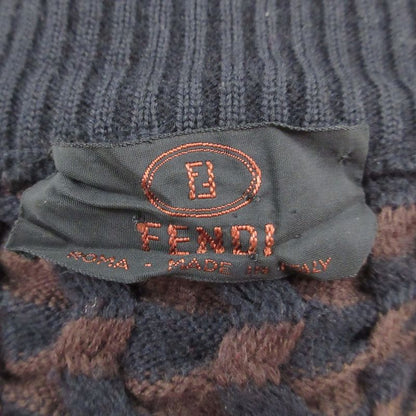 Good Fendi Vintage Striped Knit Sweater Size 40 Black Brown Women's Used Used
