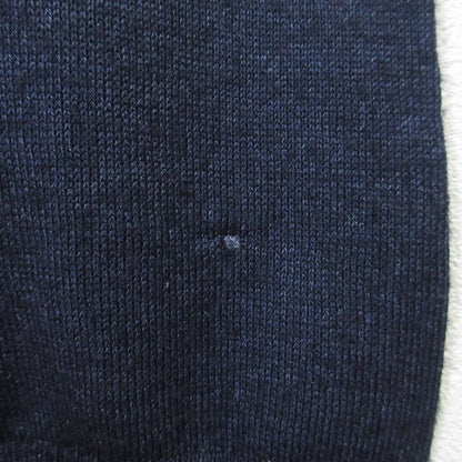 Good Prada Crew Neck Wool Silk 4 Pocket Knit Cardigan Size 48 Navy Women's Used