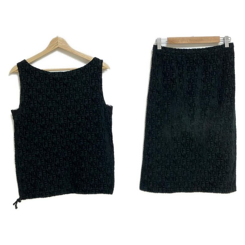 Fendi Skirt Setup Women - Black Pile/zucchino Pattern