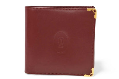Cartier Fold Wallet Vintage Cartier Men's Must De Cartier Bordeaux 73184192