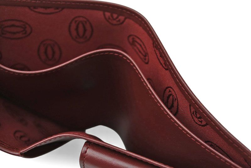 Cartier Fold Wallet Vintage Cartier Men's Must De Cartier Bordeaux 73184192