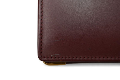 Cartier Fold Wallet Vintage Cartier Men's Must De Cartier Bordeaux 73184192