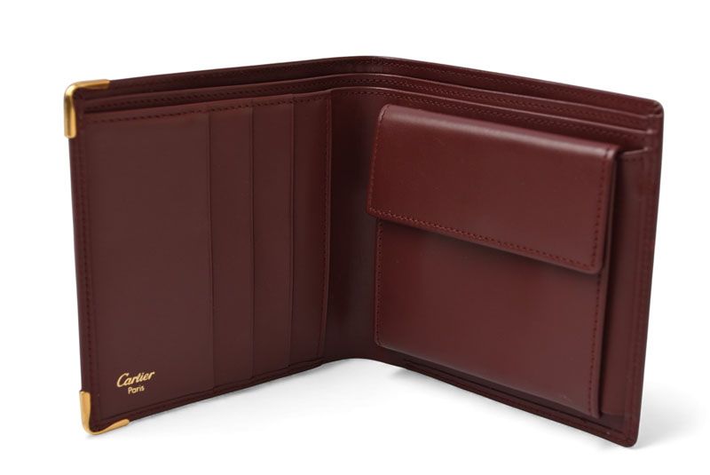 Cartier Fold Wallet Vintage Cartier Men's Must De Cartier Bordeaux 73184192