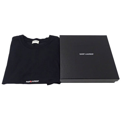 Saint Laurent T-shirt Women's Brand Short Sleeve T-shirt Cotton Black XS Black