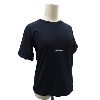 Saint Laurent T-shirt Women's Brand Short Sleeve T-shirt Cotton Black XS Black