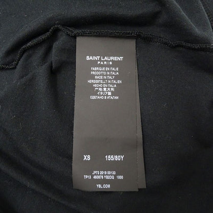 Saint Laurent T-shirt Women's Brand Short Sleeve T-shirt Cotton Black XS Black