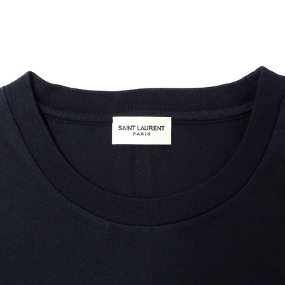 Saint Laurent T-shirt Women's Brand Short Sleeve T-shirt Cotton Black XS Black