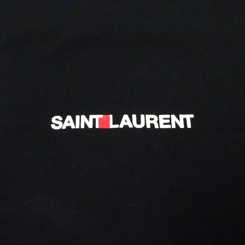 Saint Laurent T-shirt Women's Brand Short Sleeve T-shirt Cotton Black XS Black