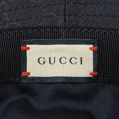 Gucci Hat Women Men Brand GG Canvas Sherry Black 722377 L 59cm (23.23in) Black