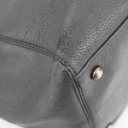 Chanel Tote Executive Tote Caviar Skin Black Silver Hardware Women's