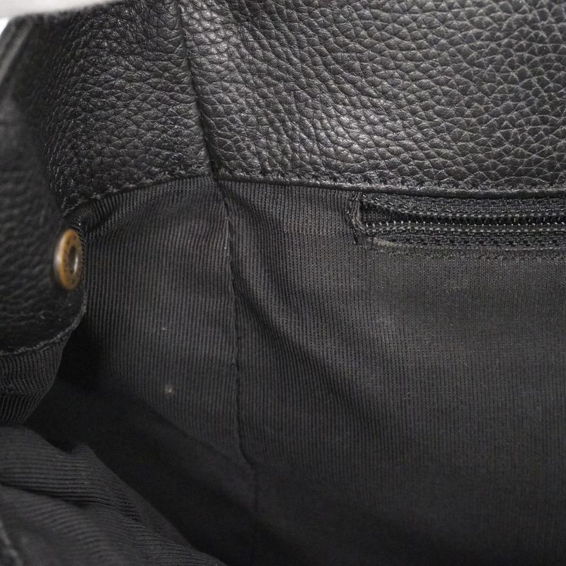 Chanel Tote Executive Tote Caviar Skin Black Silver Hardware Women's