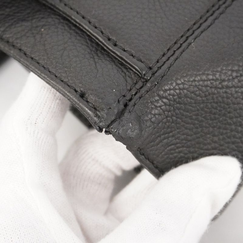 Chanel Tote Executive Tote Caviar Skin Black Silver Hardware Women's