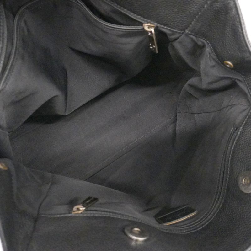 Chanel Tote Executive Tote Caviar Skin Black Silver Hardware Women's